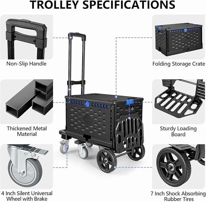 KEDSUM 4-in-1 Convertible Hand Truck Dolly - Image 6