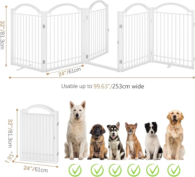 BHG Metal No-Assembly Freestanding Dog Gate - Image 4