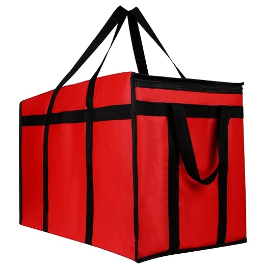 Premium Insulated Food Delivery Bag 23x14x15 inches Waterproof Catering Supply by Musbus