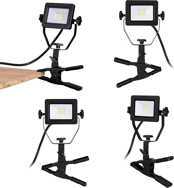1200 Lumens Portable LED Clamp Work Light by ZONEINDUSTRYCORP