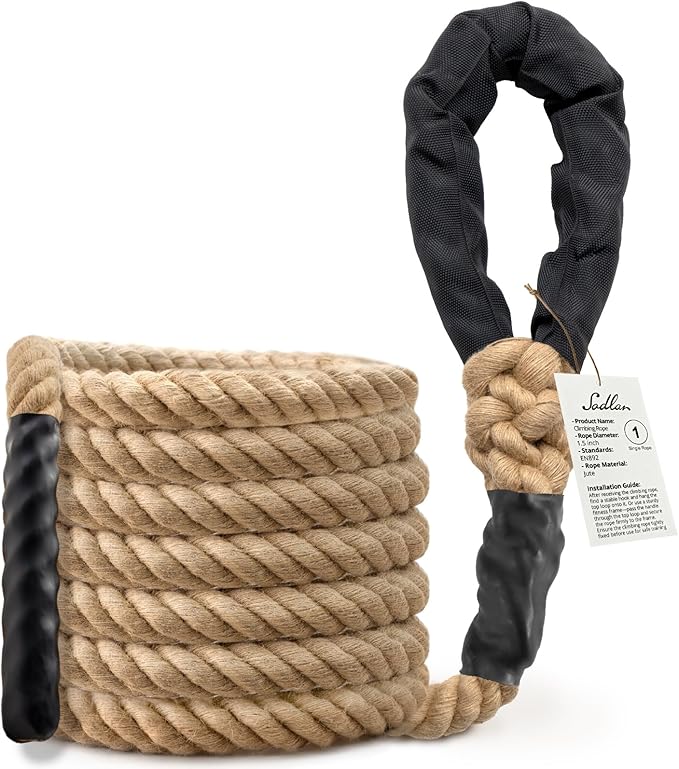 Climbing Rope Gym Workout - 10FT 15FT 20FT 25FT 30FT 35FT Heavy Duty Jute Thick - Image 6