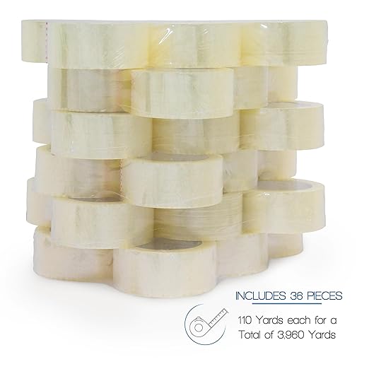 Clear Packing Tape, 36 Rolls Heavy Duty Packaging Tape - Image 2