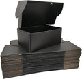 Small Black Shipping Boxes for Small Business Pack of 25-9x6x4 inches Cardboard by Lmuze