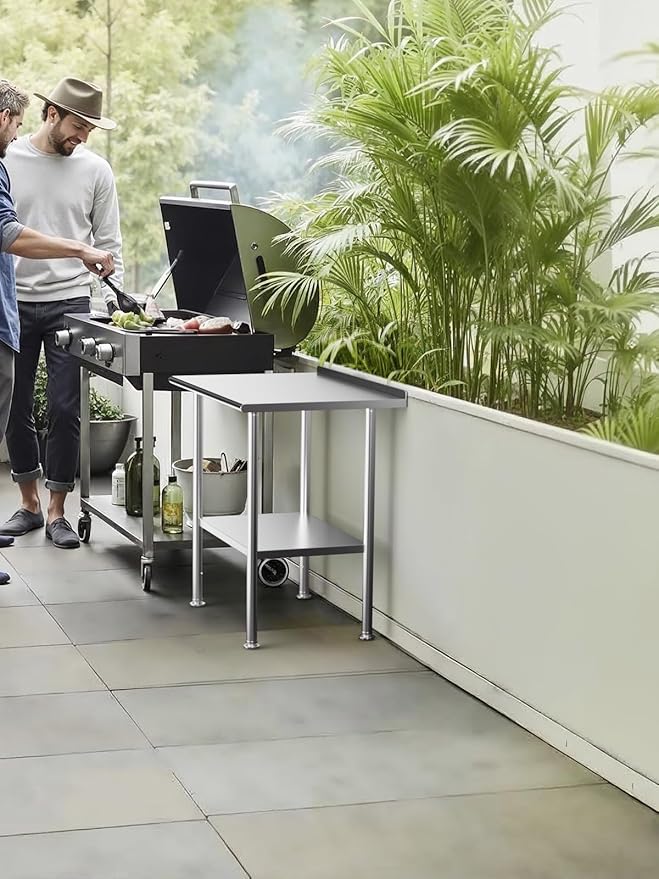 Stainless Steel Prep Table for Work, 24 * 36 Inch, High Load Bearing - Image 6