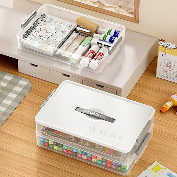 Portable Project Case Clear File Box - Image 3
