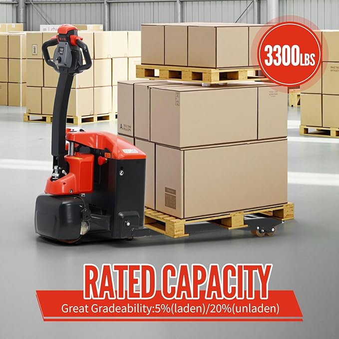 Full Electric Pallet Jack Truck 3300Lbs Capacity - Image 6