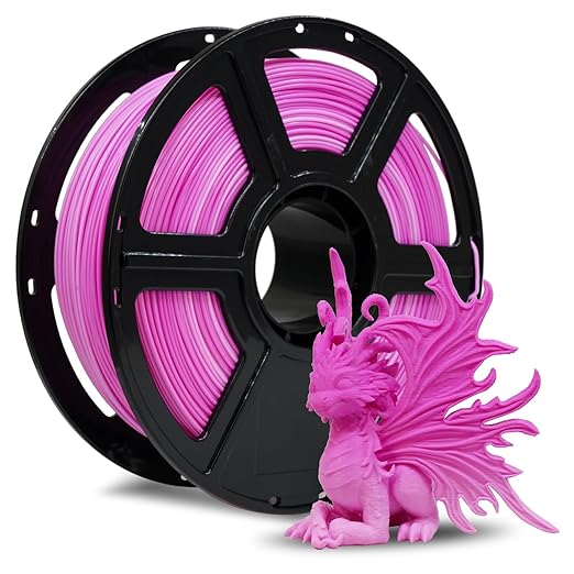 FLASHFORGE Rapid PLA Filament 1.75mm Pink White Gradient, 500mm/s High Speed by FLASHFORGE