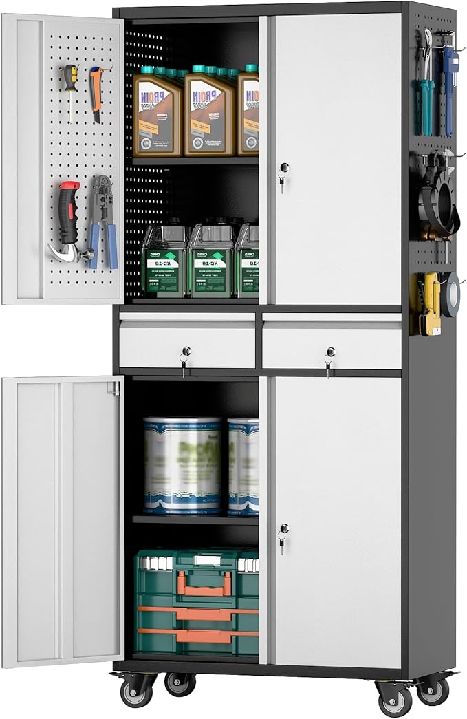 Aobabo 71" H 2 Drawer Metal Storage Cabinet by Aobabo