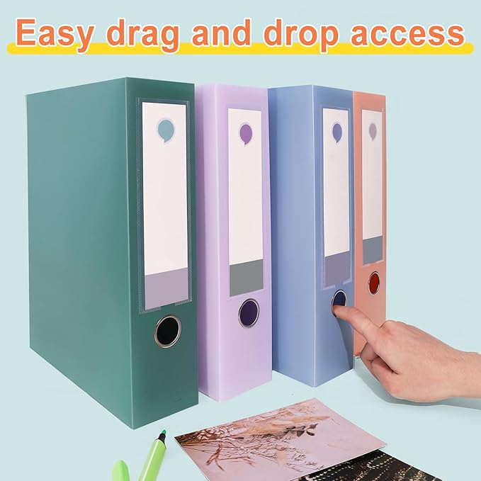A4 Storage File Boxes Large Capacity Plastic Archives Cases - Image 7
