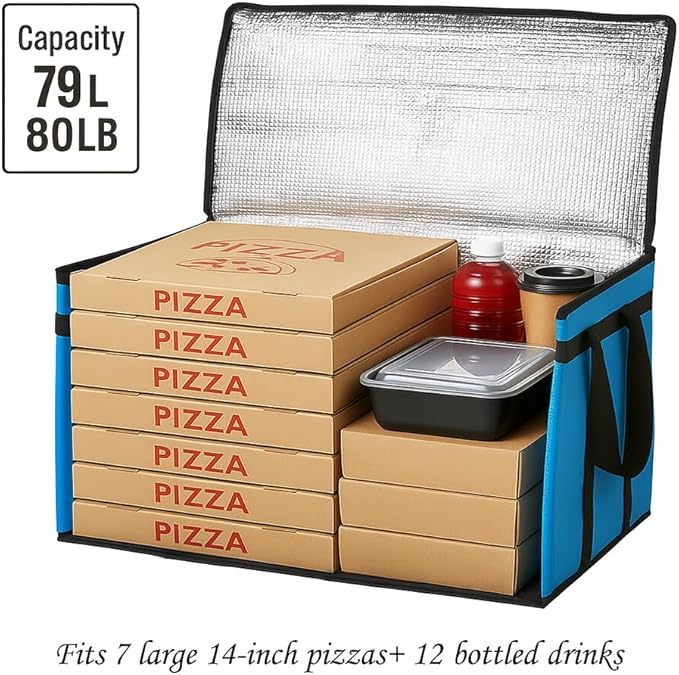 Bodaon Large 2-Pack Insulated Food Delivery Bag - Image 4