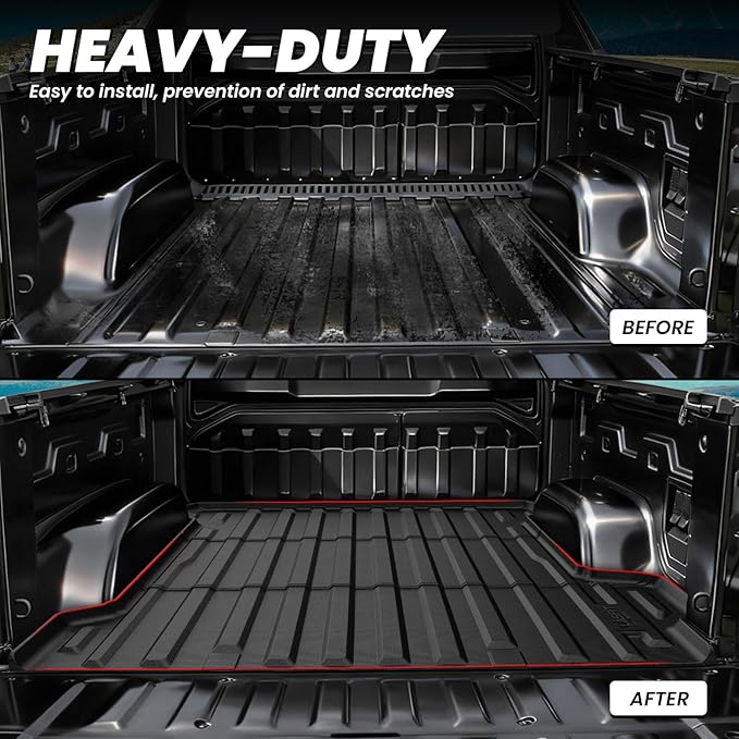 LASFIT Truck Bed Mat for Chevrolet Chevy Silverado EV WT 2024-2026 5.9FT Only - Image 3