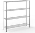 18" Deep x 72" Wide x 74" Height Wire Shelving Kit | 4-Tier | NSF Commercial by Regal+Altair
