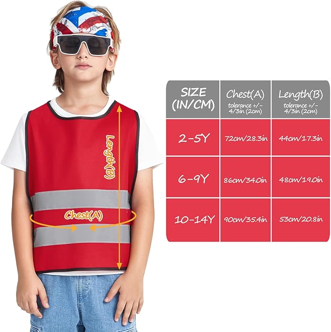 A-SAFETY Kids High Vis Reflective construction Safety vest customized LOGO - Image 2