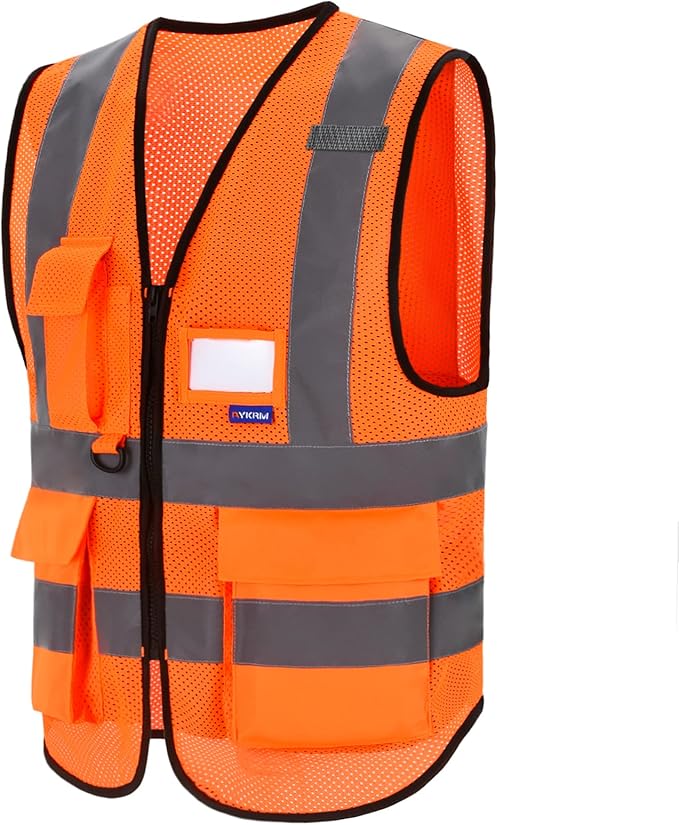 A-SAFETY High Visibility Mesh Safety Reflective Vest - Image 6
