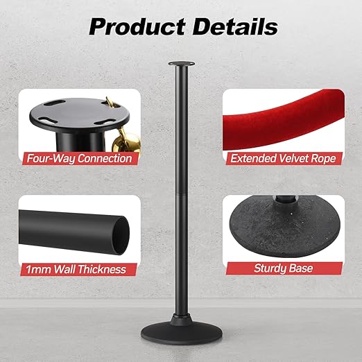 BATTIFE Plastic Stanchion Posts - Image 5