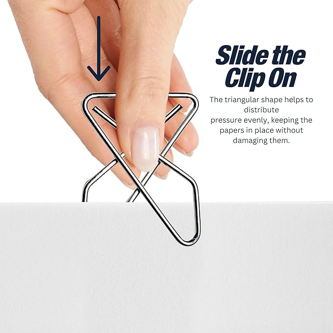Performore Butterfly Paper Clips | 1.4mm Thick | 1.6 x 1.2 Inch | 50-Pack | - Image 6