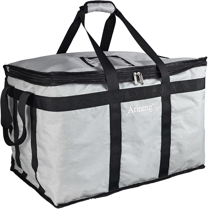 Food Delivery Insulated Bag, Insulated Cold Meal Bag, Built-in Base Plate by Arineng