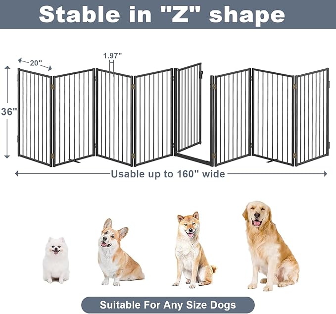 Metal Freestanding Dog Gates - Image 6