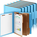Skyygemm 12 Pcs Classification Folders Letter Size, 3 Divider Pressboard File by Skyygemm