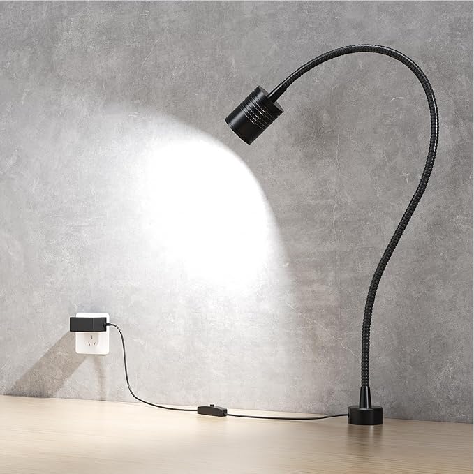 Led Magnetic Work Light 400mm Flexible Gooseneck lamp 500 Lumens 120 Volt - Image 7