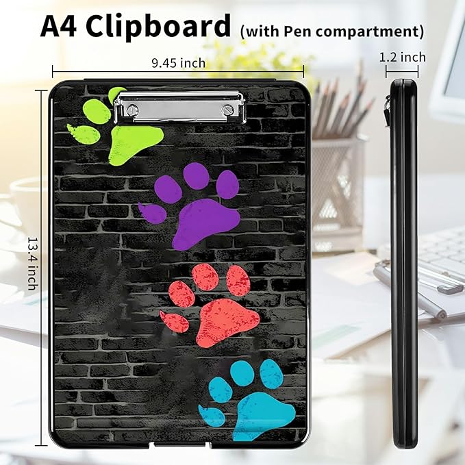 A4 Clipboards, Heavy Duty Waterproof Nursing Plastic Folder Clipboard - Image 2