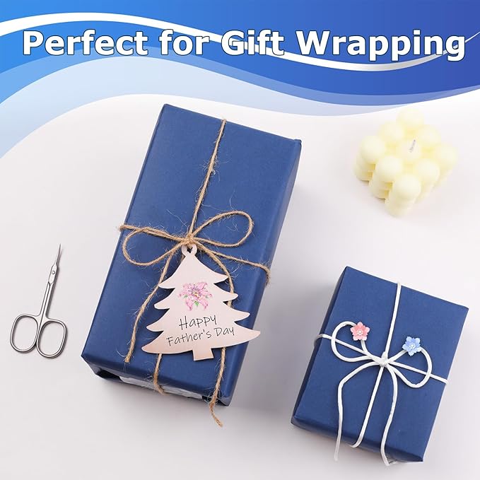 Vanhench 36" x 2400" Navy Blue Wrapping Paper, Solid Color Art Kraft Craft Paper - Image 3