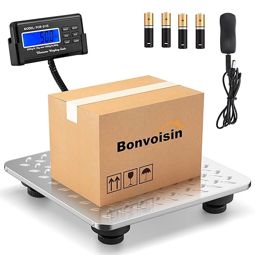 Bonvoisin Postal Scale Digital 300kg/660lb Parcel Shipping Scale by Bonvoisin