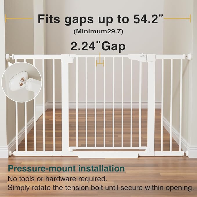 Cumbor 2 Pack 29.7-54.2" Baby Gate - Image 3