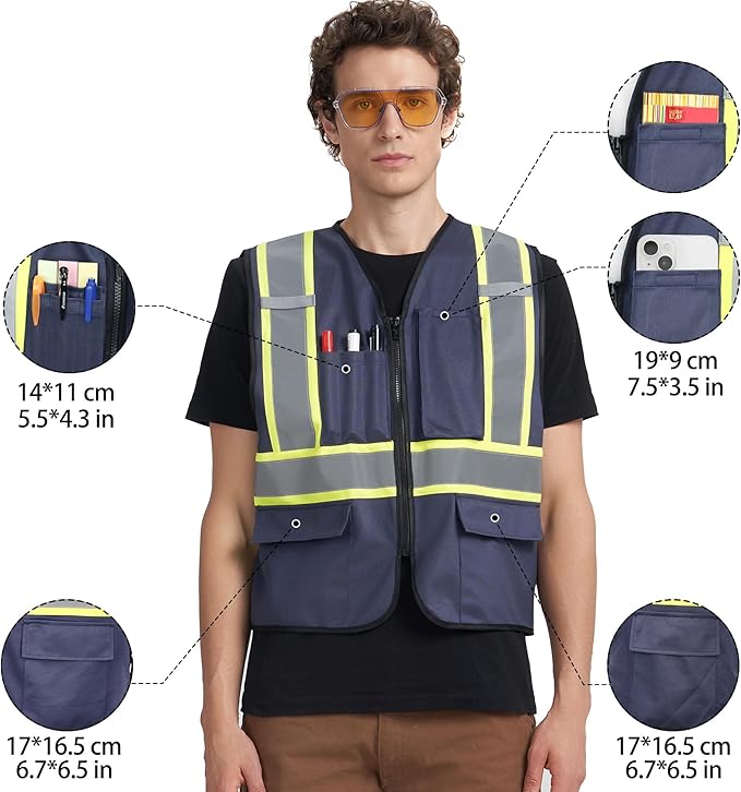 A-KSAFETY Custom High Visibility Reflective Safety Vest - Image 2