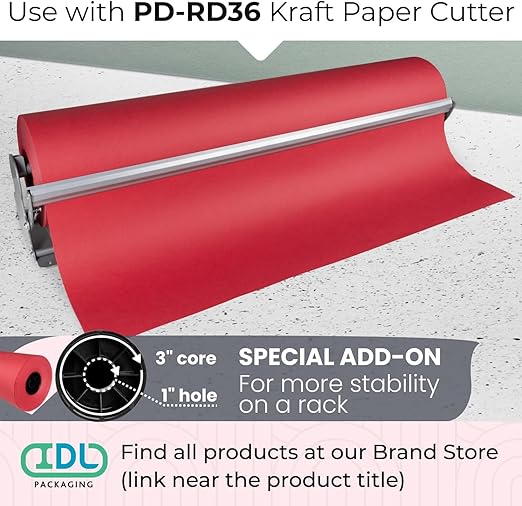Christmas Red Kraft Paper Roll 36" x 8400" - Image 6