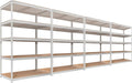 HOMEDANT 5 Tier Storage Shelves Adjustable Laminated Boltless Garage Metal by TheBestOrganizingSolution