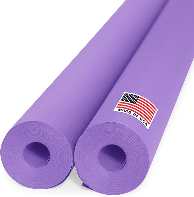 36" x 1200" Lilac Kraft Paper Roll by Paclord
