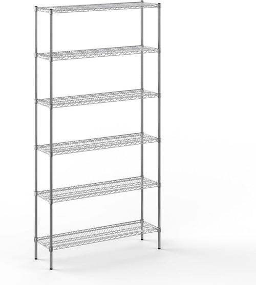 14" Deep x 48" Wide x 96" Height Wire Shelving Kit | 6-Tier | NSF Commercial by Regal+Altair