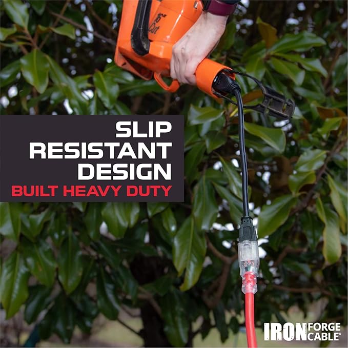 Iron Forge Cable 50 ft Lighted Outdoor Extension Cord - Image 4