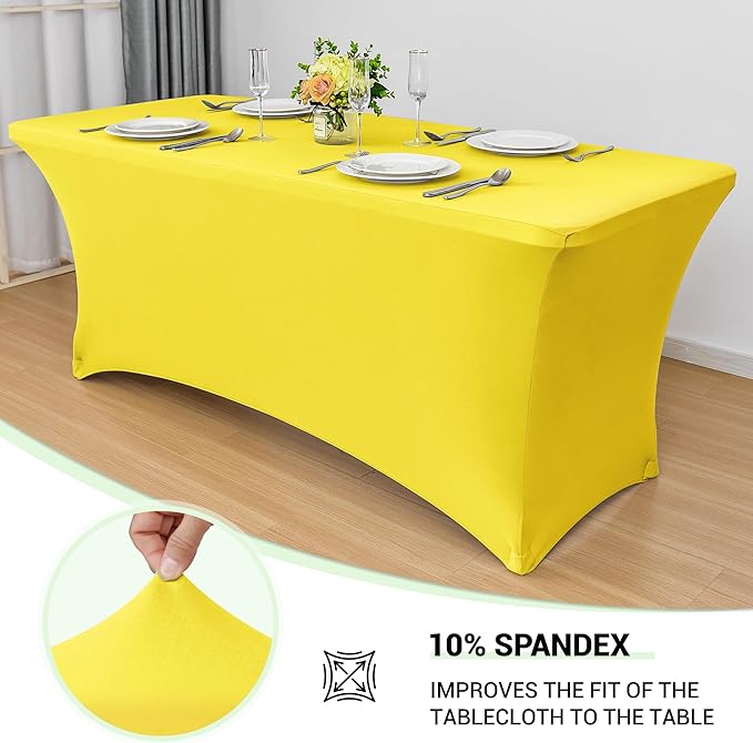 Obstal 6 Pack Stretch Spandex Table Covers - Image 2