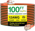 Go Green Power Inc. 12/3 SJTW Outdoor Extension Cord, Lighted End, 100 ft by PowerByGoGreen