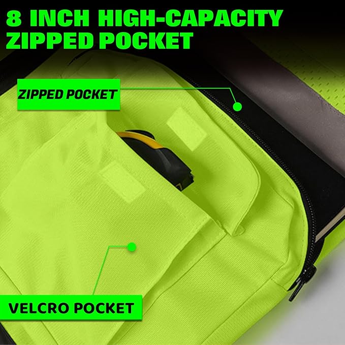 BeautyWill Custom Logo Safety Vest Class2 High Visibility Reflective Vest - Image 4