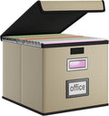 Huolewa Faux Leather File Organizer Box by Huolewa