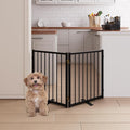2 Panels Full Metal Freestanding Dog Gates, 40” W x 24” H Folding Pet Gate Fence by Unknown