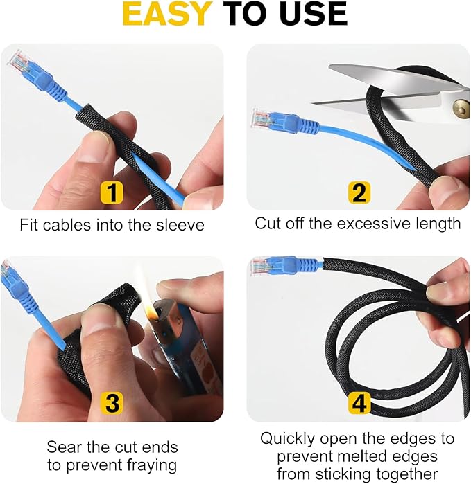 Cord Protectors from Pets No Chew, Ultra Durable Wire Protector Cord Covers - Image 6
