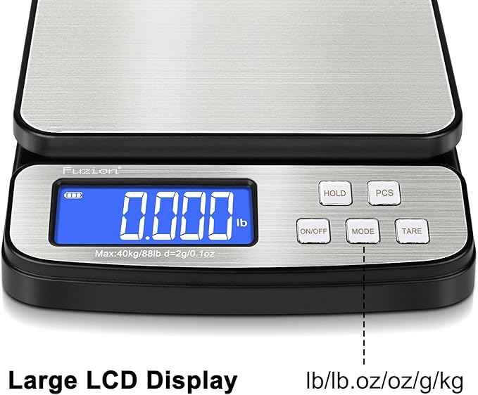 Fuzion Digital Shipping Postal Scale - 88lb x 0.1oz - Image 2