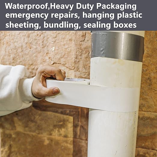 COSIMIXO 5-Pack White Heavy Duty Duct Tape, 2 inches x 30 Yards, No Residue - Image 5