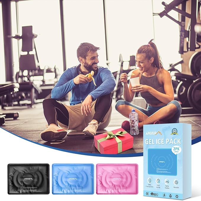 APEXUP Gel Ice Packs for Injuries Reusable, Flexible Double Sided Cold Packs - Image 8