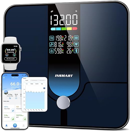 INSMART Smart Scale for Body Weight, Large Display Body Fat Scale, Accurate by makeyourlifeclean