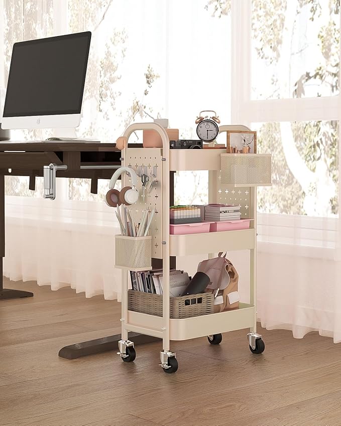 ALVOROG 3 Tier Rolling Cart - Image 8