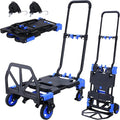 2-in-1 Hand Truck Dolly Foldable, 330LB Capacity Hand Dolly, Folding Hand Cart by JJSMKCH