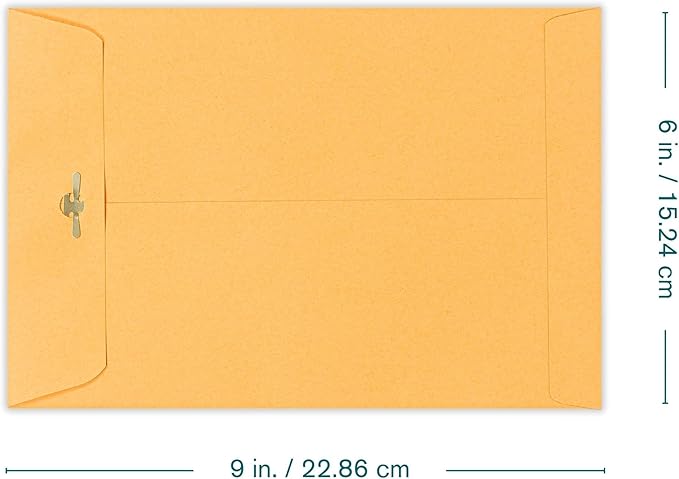 6x9 Clasp Envelopes – 100 Pack Brown Kraft Catalog Envelopes - Image 2