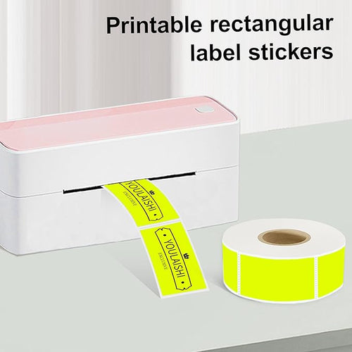 1x2 inch Label Stickers Roll for Thermal Printer 500PCS Colored Removable - Image 2