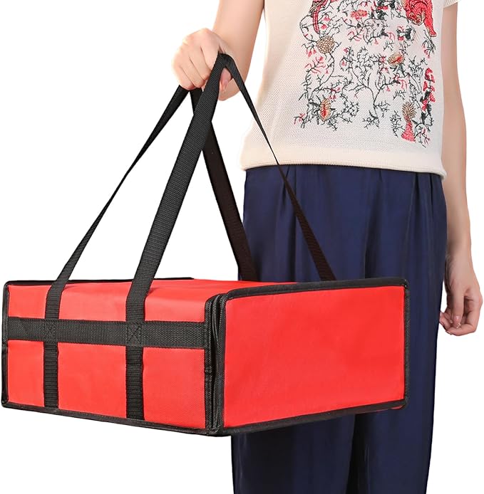 Bodaon Insulated Food Delivery Bag 16" x 16" x 6" – Compact Pizza Bag Holds Up by Bodaon