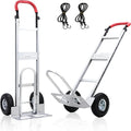 Aluminum Alloy Hand Truck with U-Shaped Handle, 2 Rubber Wheels, 600 lb Capacity by Unknown